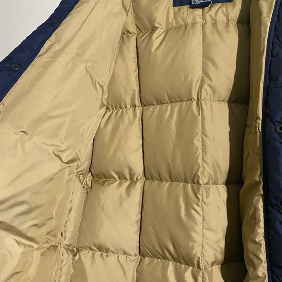 Vintage Men's Ralph Lauren Polo Sport Navy/Tan Jacket Puffer Coat - Men Small - Picture 7 of 14